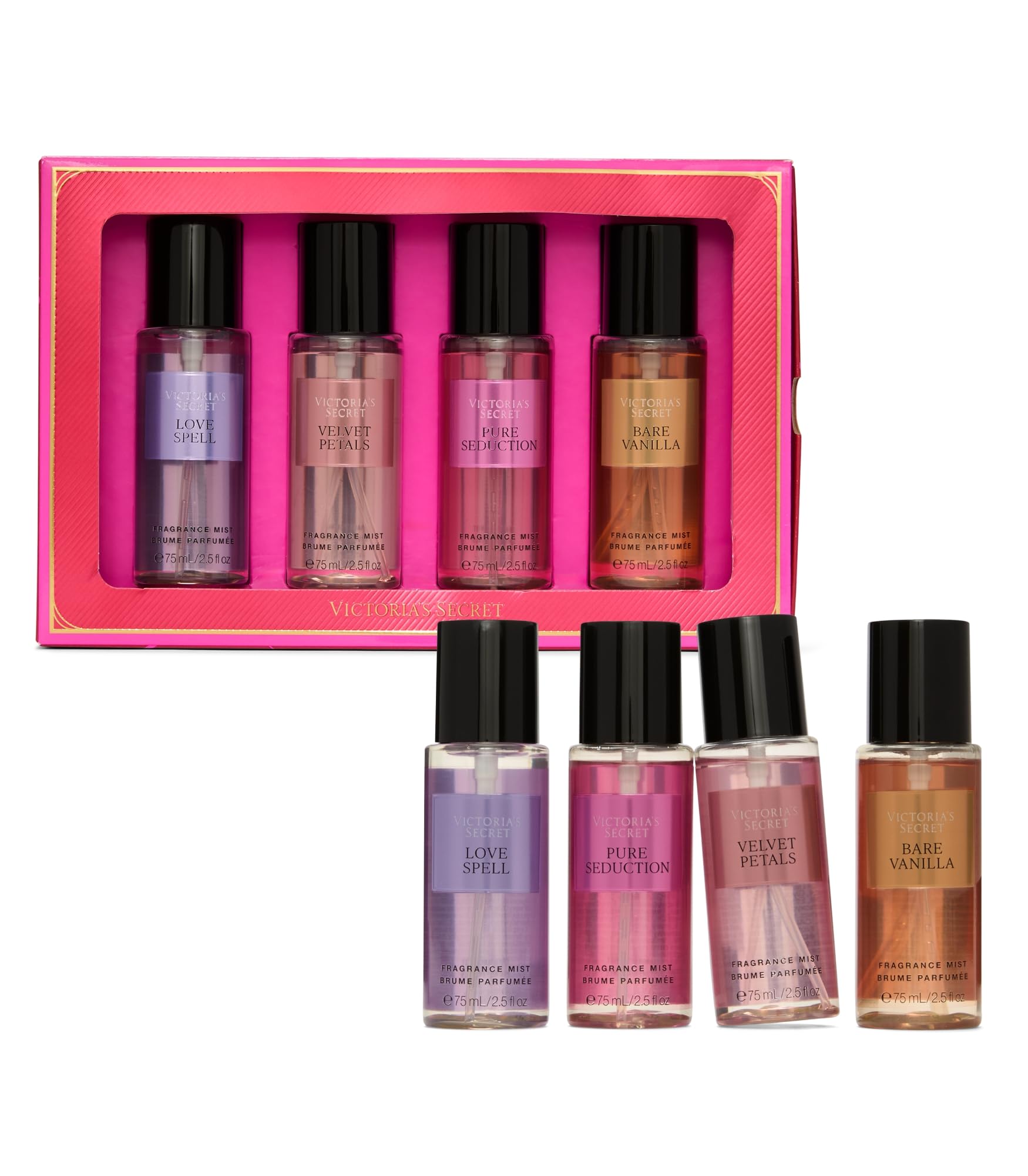 Victoria's Secret Fragrance Mist Collection 4 Piece Mini Gift Set